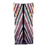 Moroccan carpet boucherouite colored - 94 x 202 cm