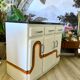 Buffet Mado vintage bottom rainbow