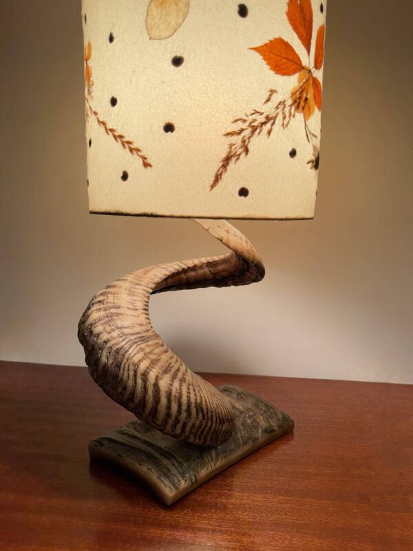 Lampe corne de bélier années 60
