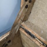 Ancien coffre de voyage 19ème siècle en bois