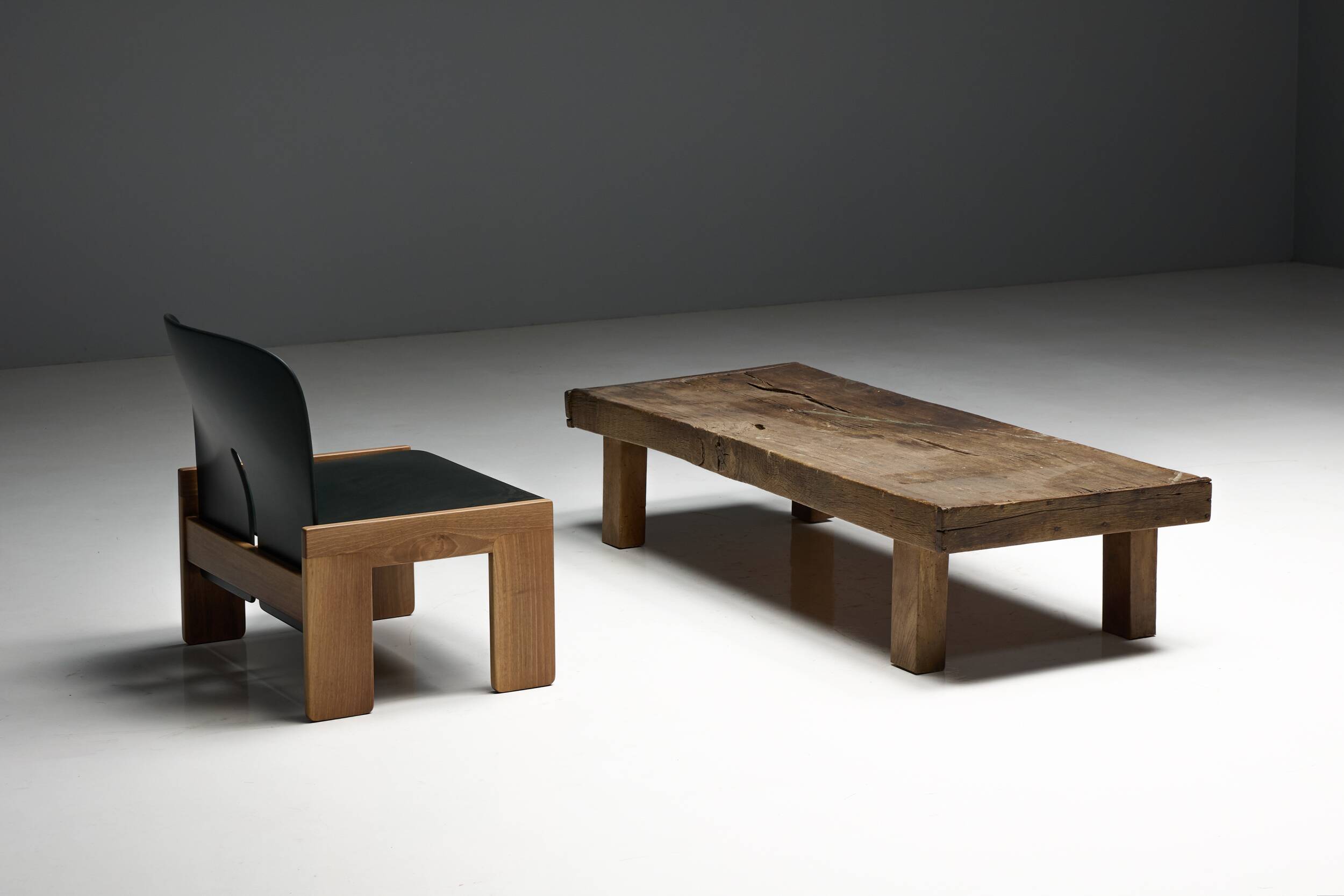Low Farmhouse Coffee Table, France, Late 19th Century