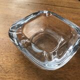 Two vannes art crystal ashtrays