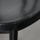Set of 6 black vintage  bistro chairs with elegant design