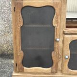 Low sideboard, bar, storage unit, wood, compass legs,