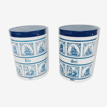 Lot de 2 pots, boîtes de conservation Ariel