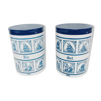 Lot de 2 pots, boîtes de conservation Ariel