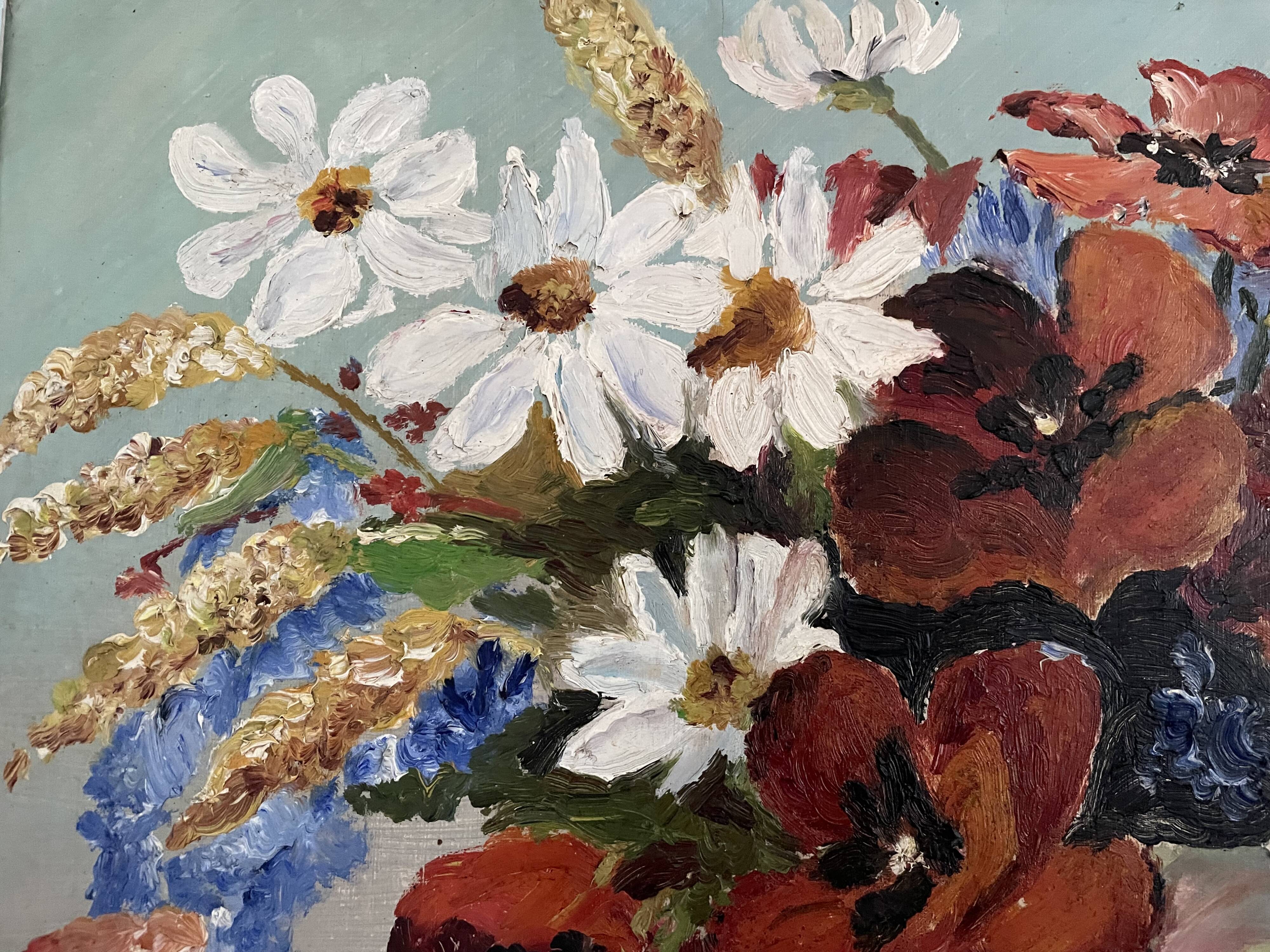 Old bouquet painting