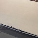 Wrought iron garden set painted white