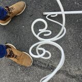 Old wrought iron garden furniture