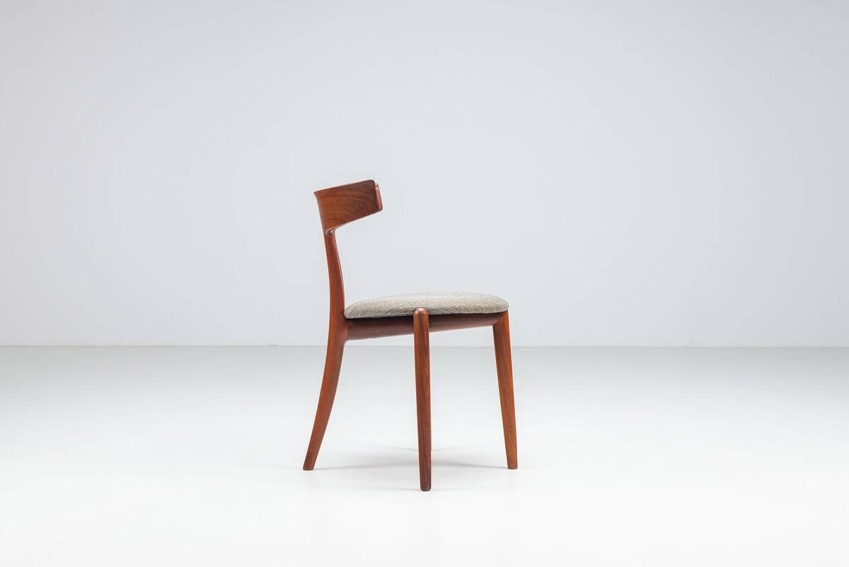 Erik Andersen & Palle Pedersen T-chair model 68 in teak Randers Denmark 1960