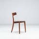 Erik Andersen & Palle Pedersen T-chair model 68 in teak Randers Denmark 1960