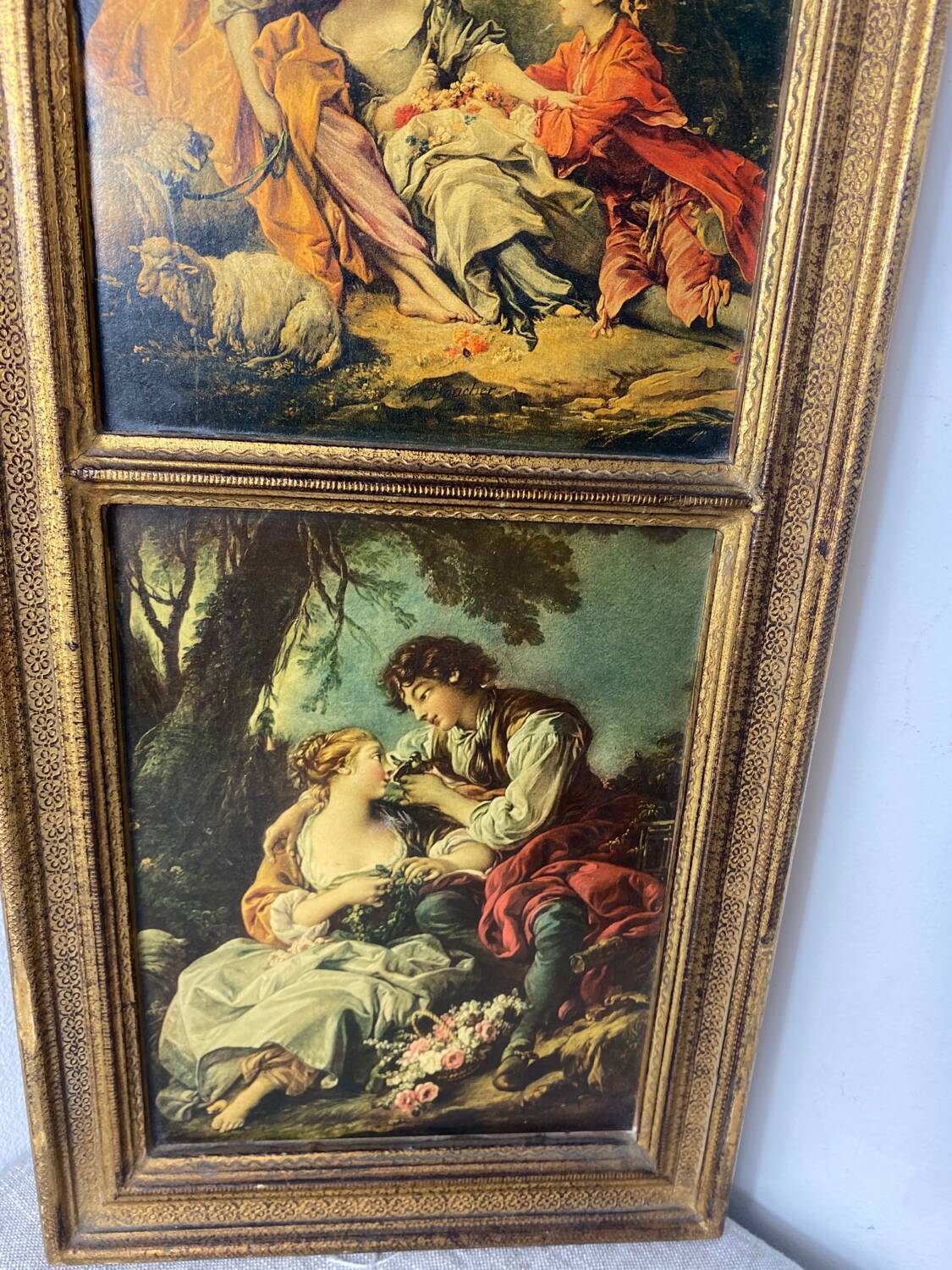 Florentine wooden triptych painting