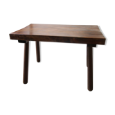 Table basse esprit campagne en bois massif.