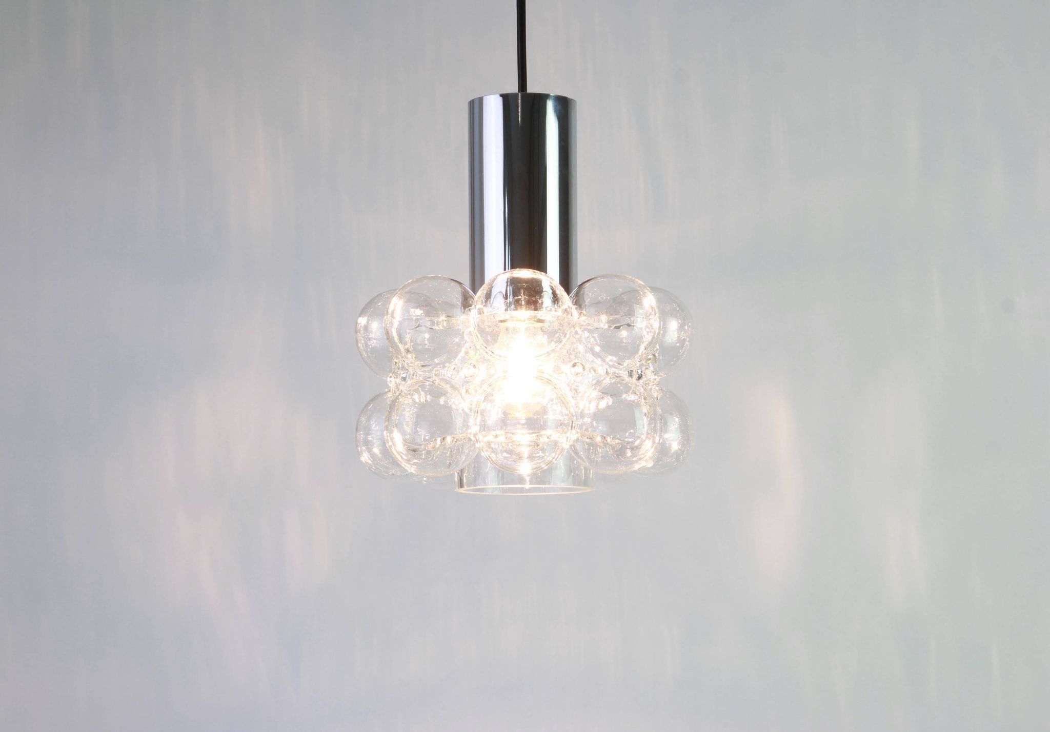 1 of 2 small bubble glass pendant by Helena Tynell, Limburg, Germany