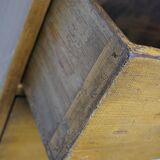 Antique dutch ochre drawer cabinet, early 20th century