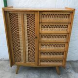 Rattan chest of drawers