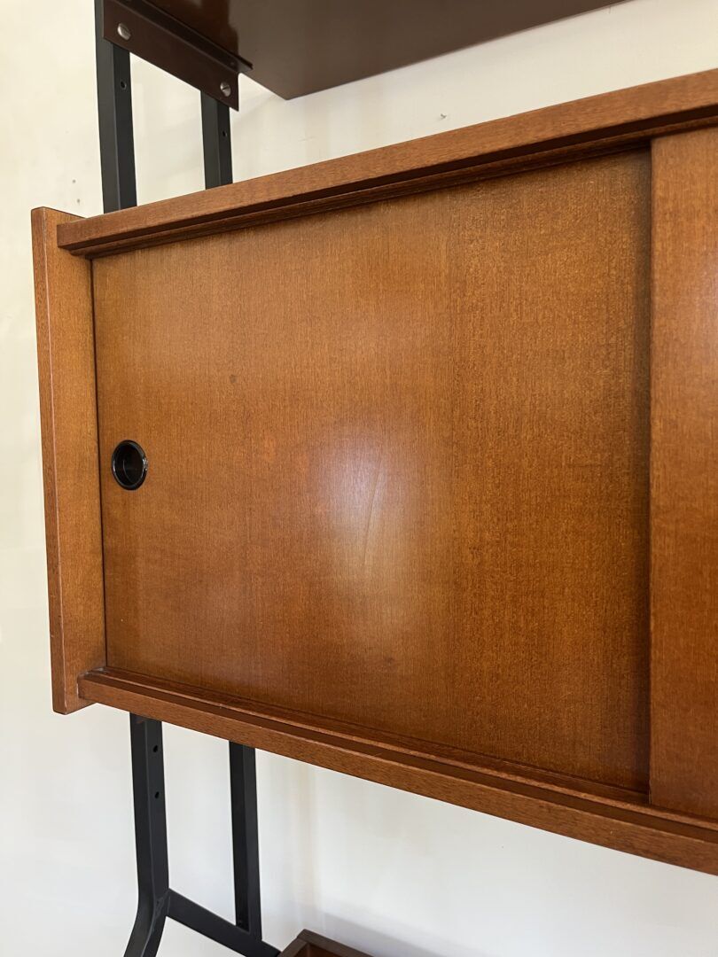 Freestanding wall unit with desk