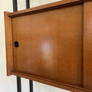 Freestanding wall unit with desk