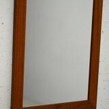 Teak framed mirror