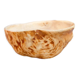 Old wooden bowl from Swedish Lapland Sami empty pocket