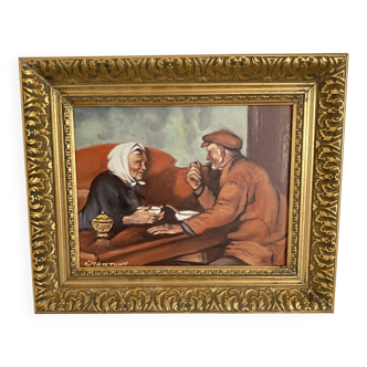 Huile sur toile orientaliste signée k.matetschk