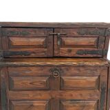 Vintage brutalist spanish wall cabinet cupboard design