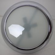 Functionalist chrome Pendant UFO by Josef Hurka for Napako, 1930s