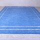 Handmade traditional blue Moroccan wool rug