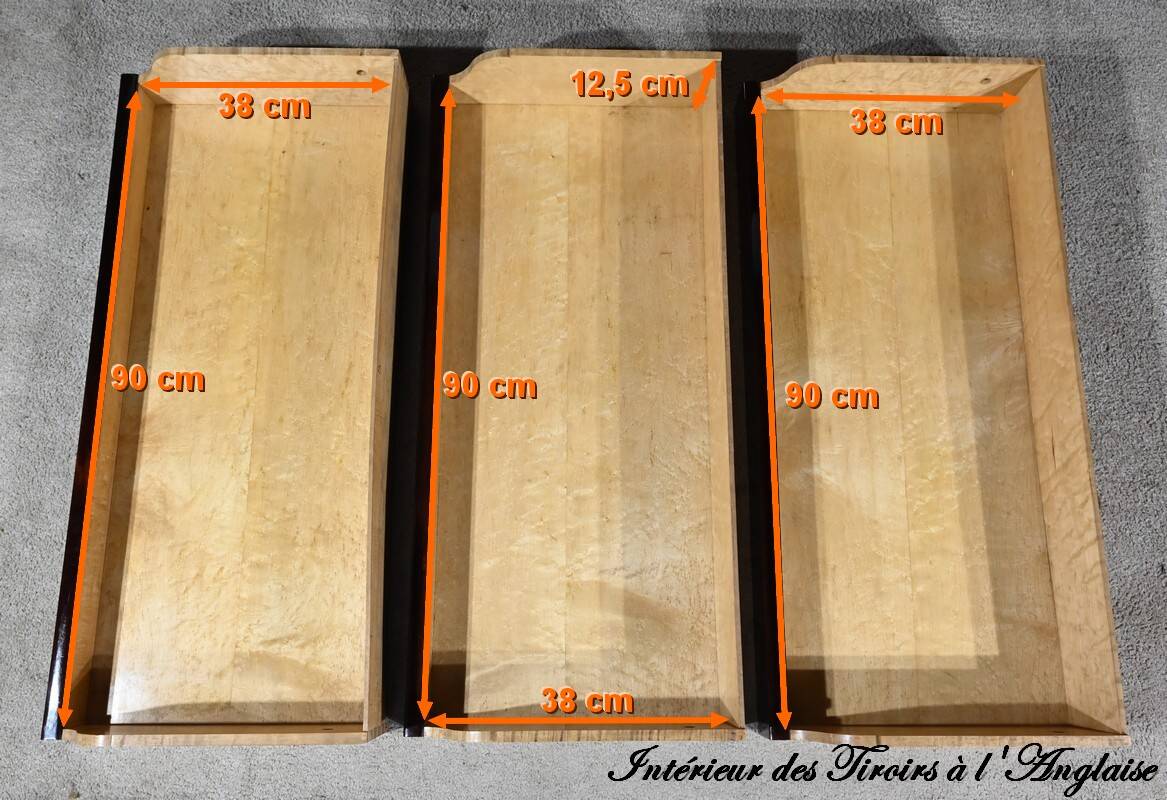 Commode Buffet in Amboyna Burl and Rosewood, Louis XVI style – 2nd Part 19th