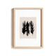 Contemporary painting on paper - black feathers - signed Eawy