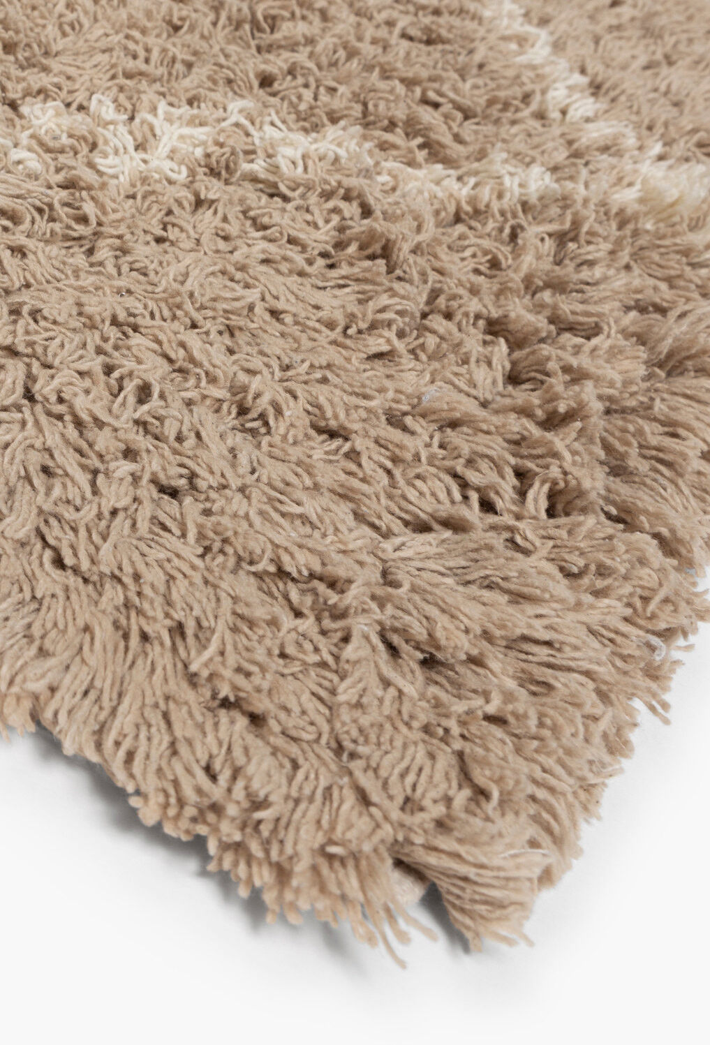 Berber carpet 150 x 200 cm brown ecru pattern