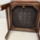 Colonial armchair in teak and leather