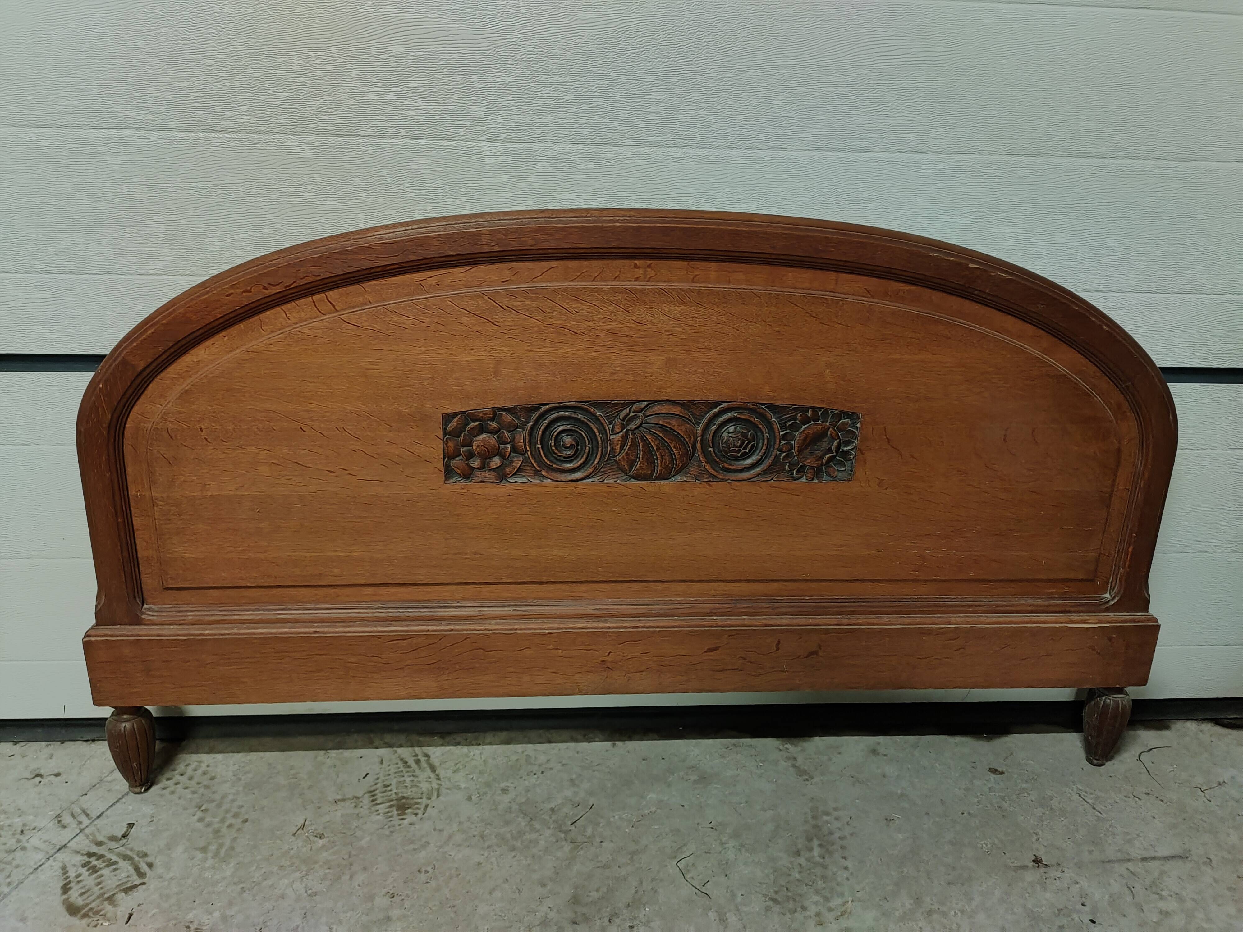 1930s headboard in solid oak