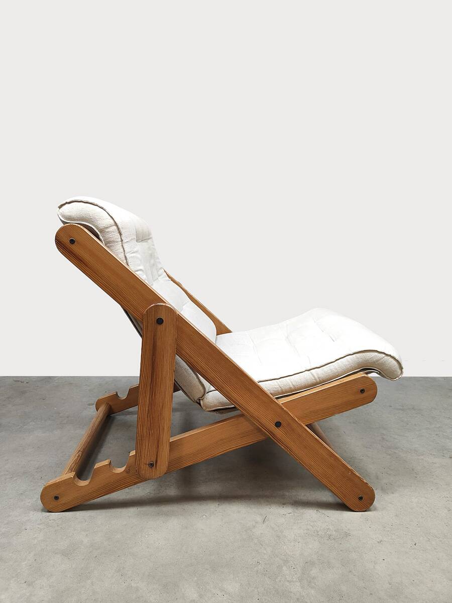 Chaise longue pliante vintage Kon Tiki Gillis Lundgren Ikea