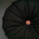 Clear pink round cushion