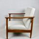 Fauteuil en laine bouclée, années 1970