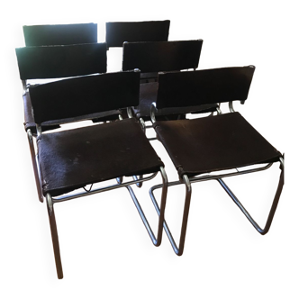 Lot de 6 chaises Luigi Saccardo
