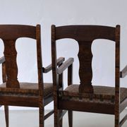 Biedermeier satin birch armchairs | Sweden | set of 2