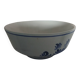 Large white salad bowl with blue flowers