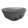 Large white salad bowl with blue flowers