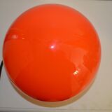 Lampe champignon de couleur orange