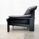 Fauteuil lounge brutaliste allemand postmoderne par Rolf Benz pour Musterring, années 1990