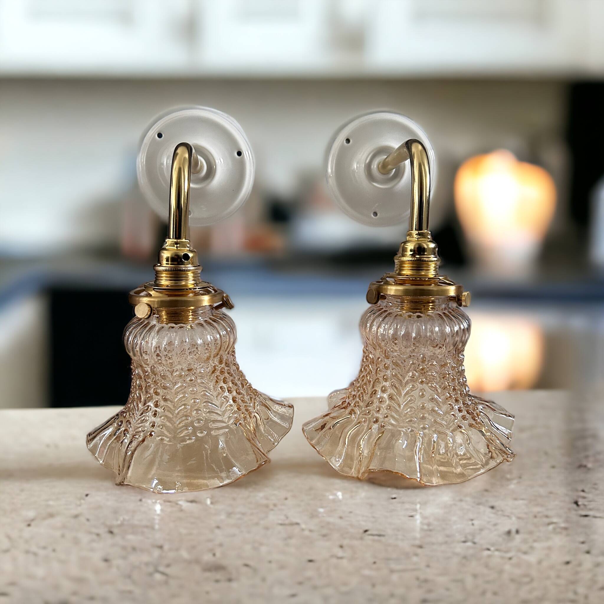 Pair of vintage wall lights