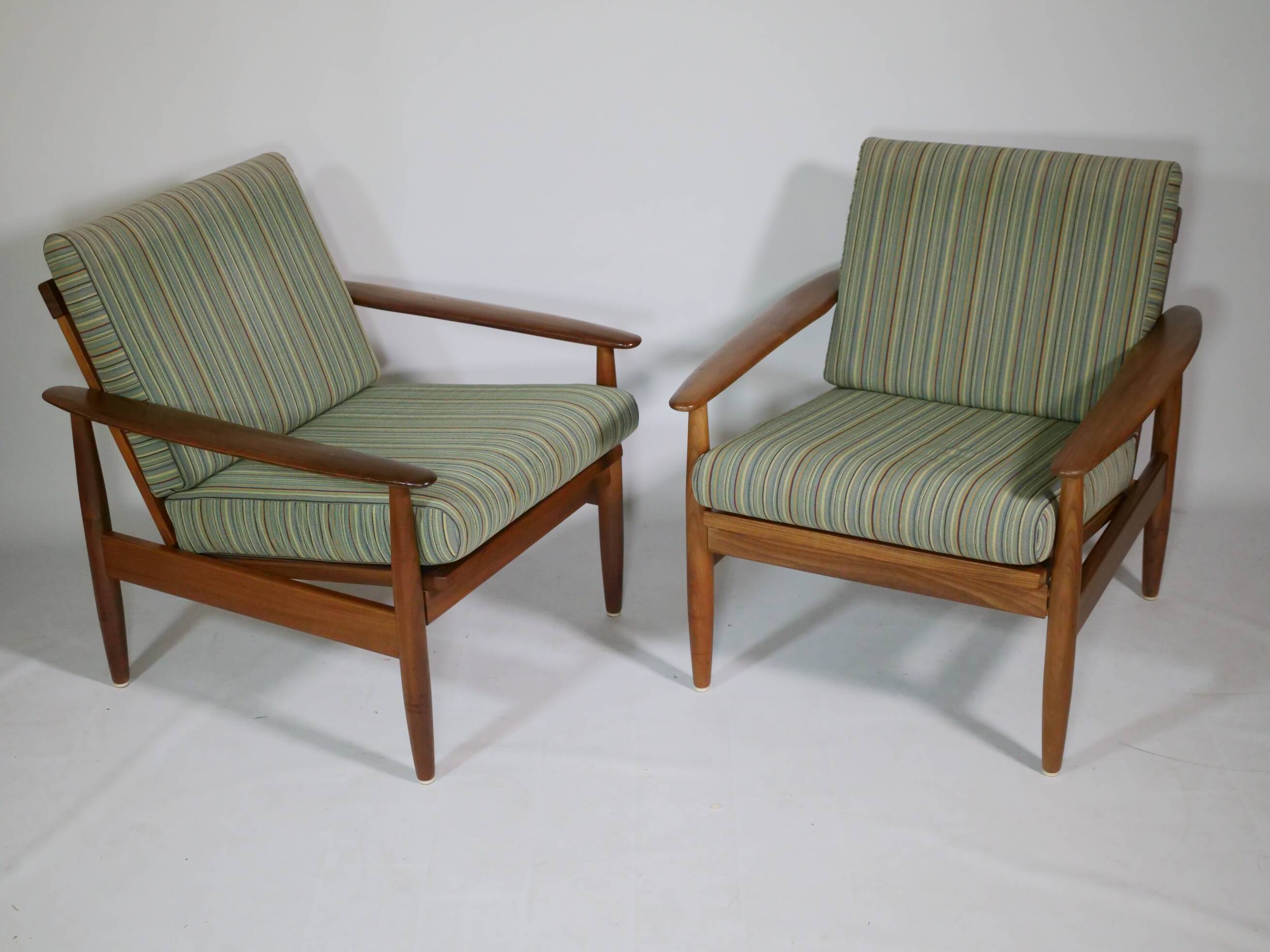 Danish Design Teak Armchair Set Mid-Century Armchair, Set of 2, 60s