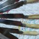 Laufert 12-piece dessert or cheese knife set with silver ferrule