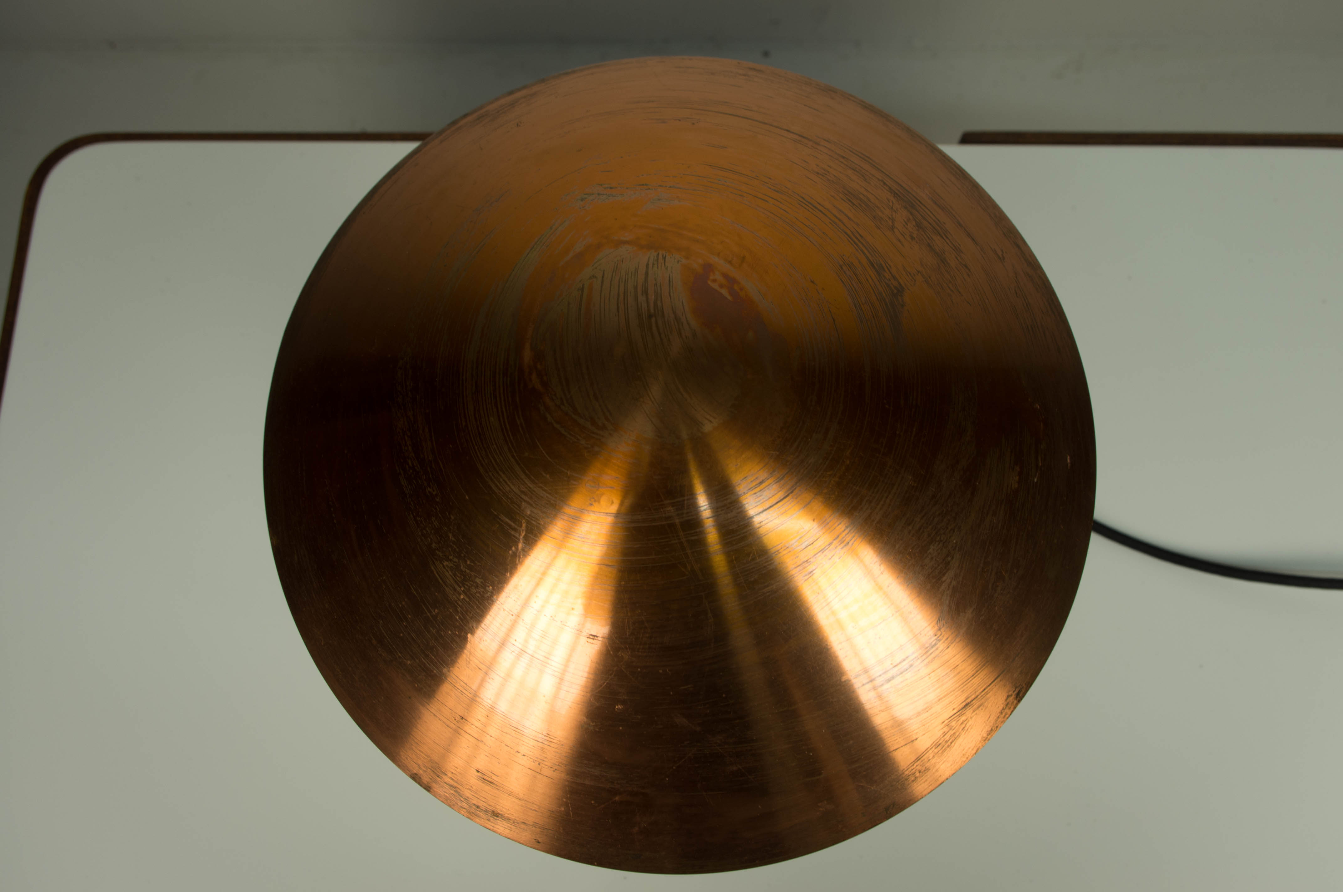 Bauhaus brass table lamp, 1930