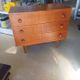 Vintage chest of drawers with tapered legs