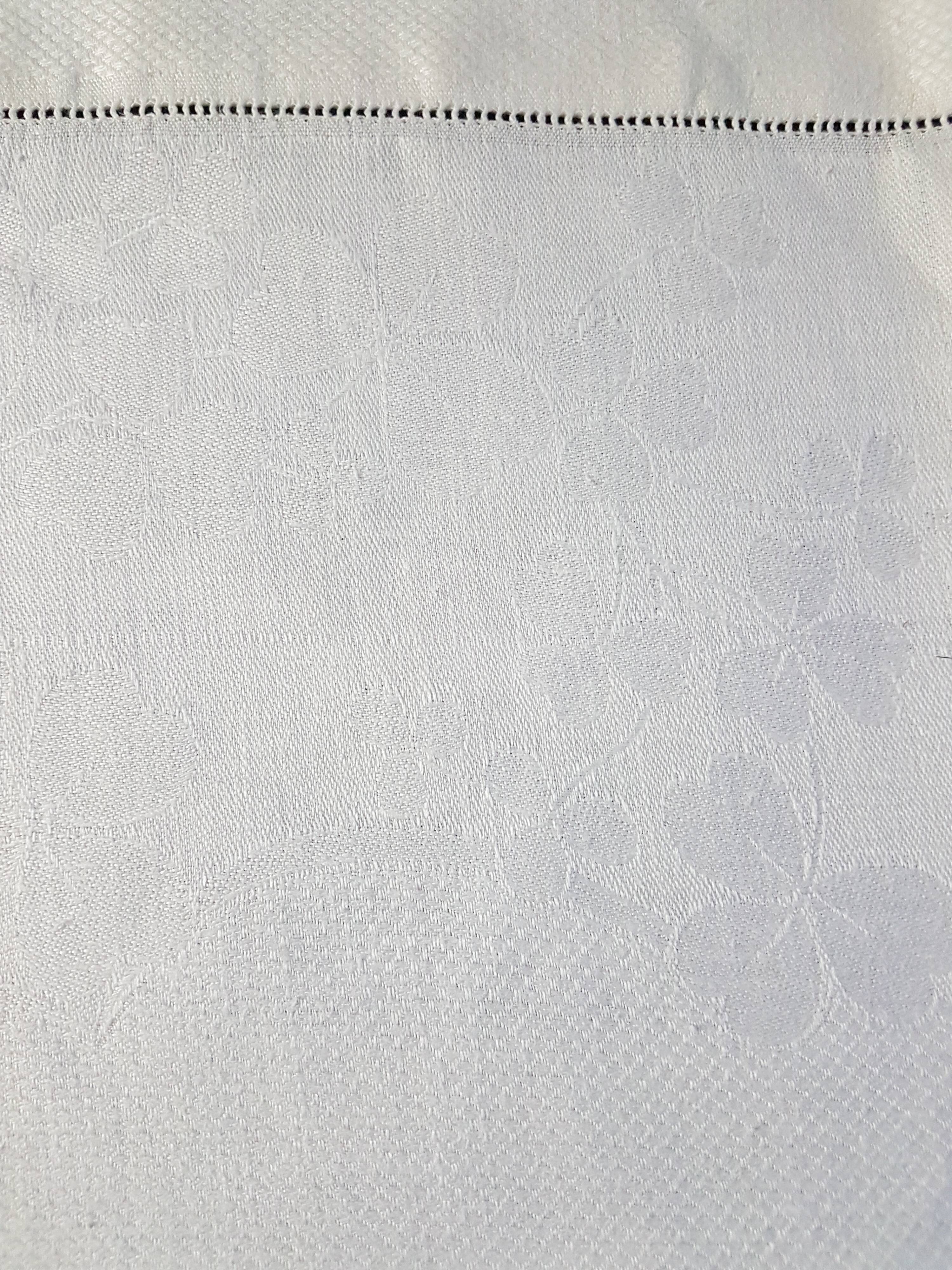 3 towels old cotton damask, days