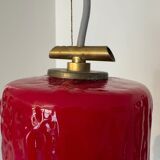 Brutalist glass paste chandelier from the 70s