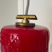 Brutalist glass paste chandelier from the 70s